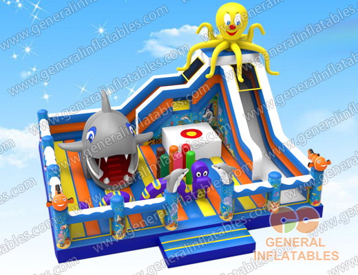 GF-130 Under the sea playgroud with moving shark