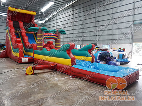 GWS-223 inflatable water slide n slip