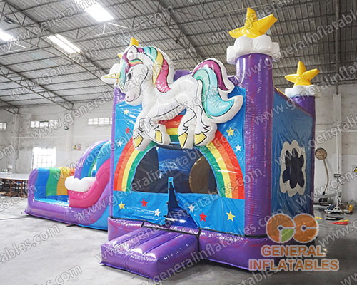 GWS-306 Unicorn water slide combo