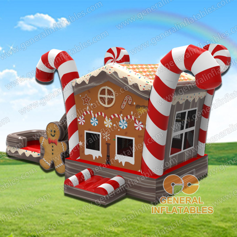 Candy Cane Christmas Bounce Combo Christmas Inflatables Products