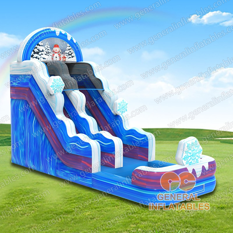 Snowflake Water Slide Christmas Inflatables Products generalinflatables